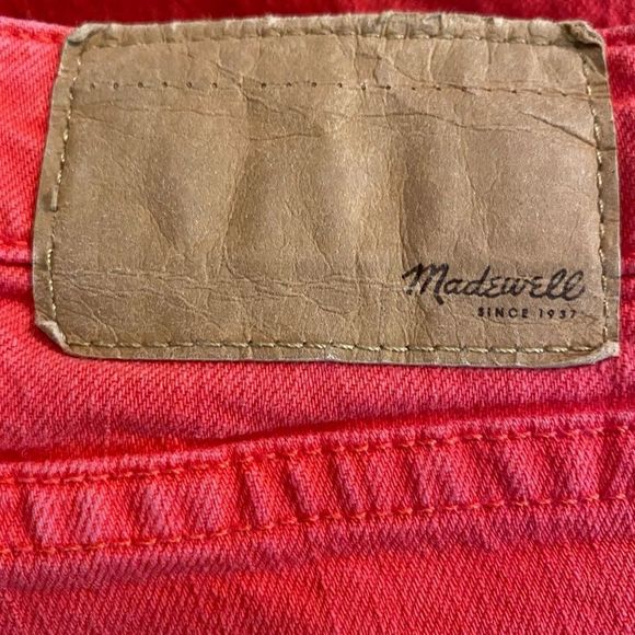 Madewell Women's Skinny Jeans in Bright Red - Picture 8 of 9